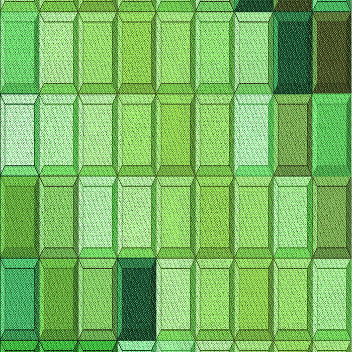 Patterned Emerald Green Rug, pat2690grn