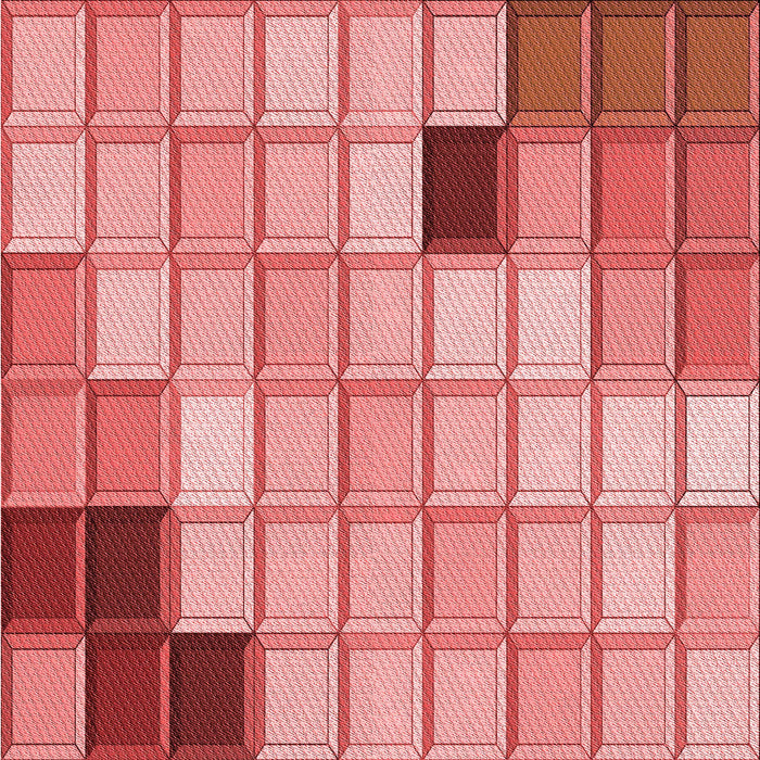 Round Patterned Pastel Pink Rug, pat2690rd