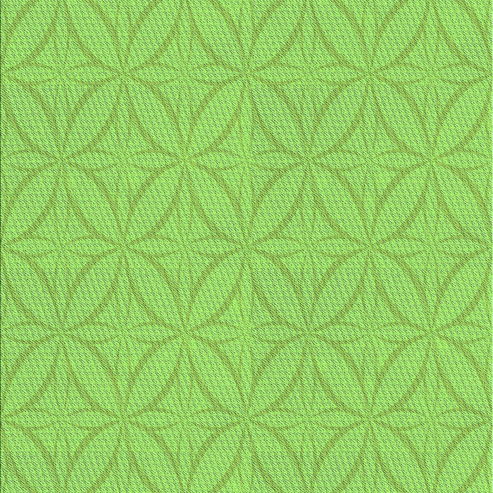 Patterned Green Rug, pat2691grn