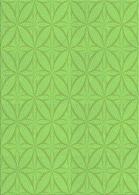 Machine Washable Transitional Green Rug, wshpat2691grn