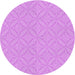 Square Patterned Violet Purple Rug, pat2691pur