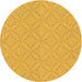 Square Patterned Deep Yellow Rug, pat2691yw