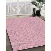 Patterned Purple Pink Novelty Rug, pat2691