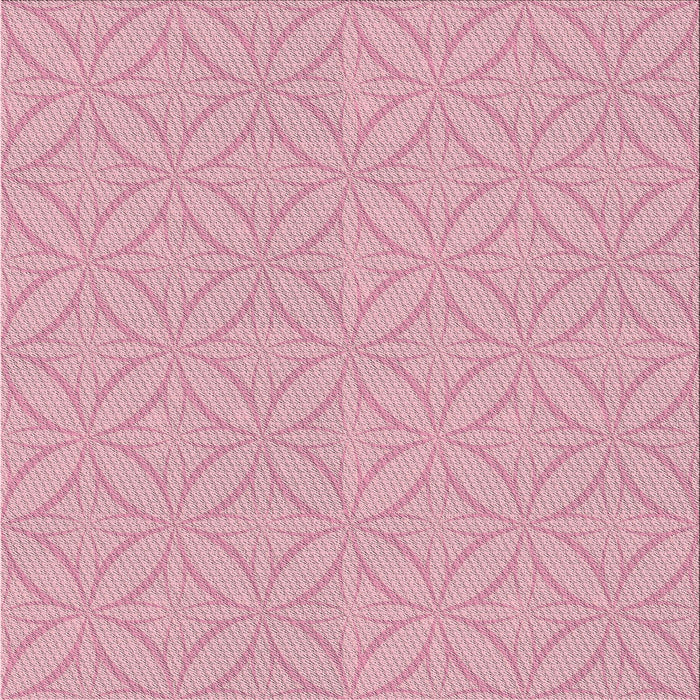 Square Patterned Purple Pink Novelty Rug, pat2691