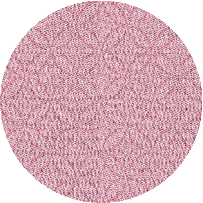 Sideview of Patterned Purple Pink Novelty Rug, pat2691