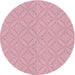 Sideview of Patterned Purple Pink Novelty Rug, pat2691