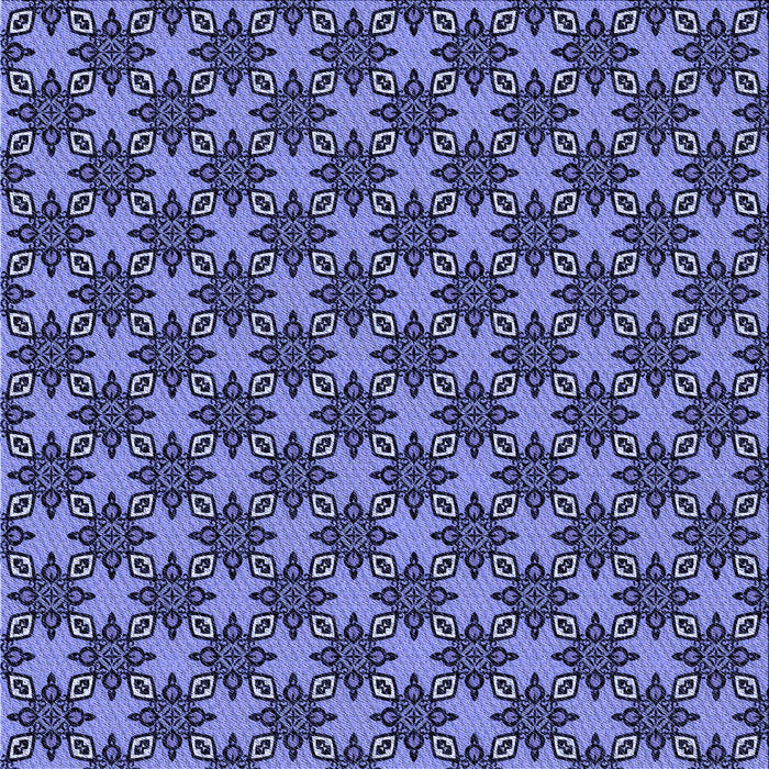 Round Machine Washable Transitional Blue Rug, wshpat2692blu