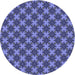 Square Patterned Blue Rug, pat2692blu