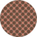 Square Machine Washable Transitional Bakers Brown Rug in a Living Room, wshpat2692brn