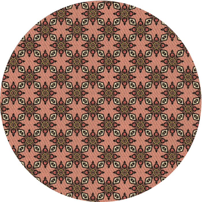 Square Patterned Bakers Brown Rug, pat2692brn