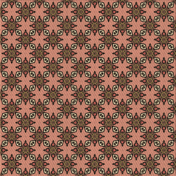 Round Patterned Bakers Brown Rug, pat2692brn