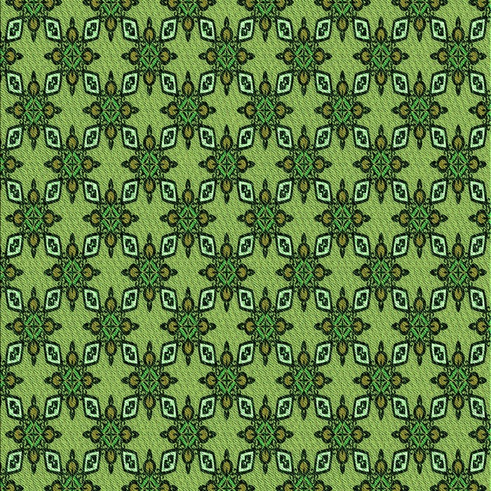 Patterned Dark Forest Green Rug, pat2692grn