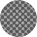 Square Patterned Cloud Gray Rug, pat2692gry