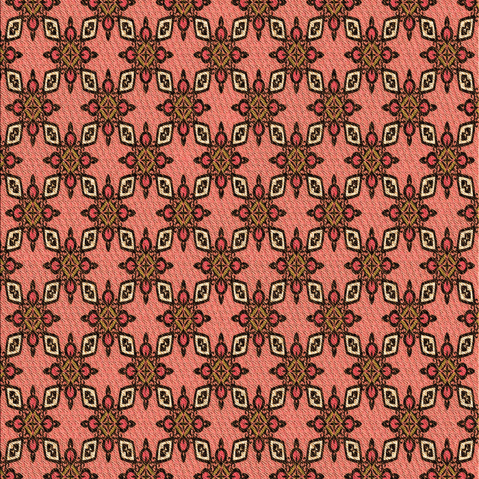 Patterned Orange Rug, pat2692org