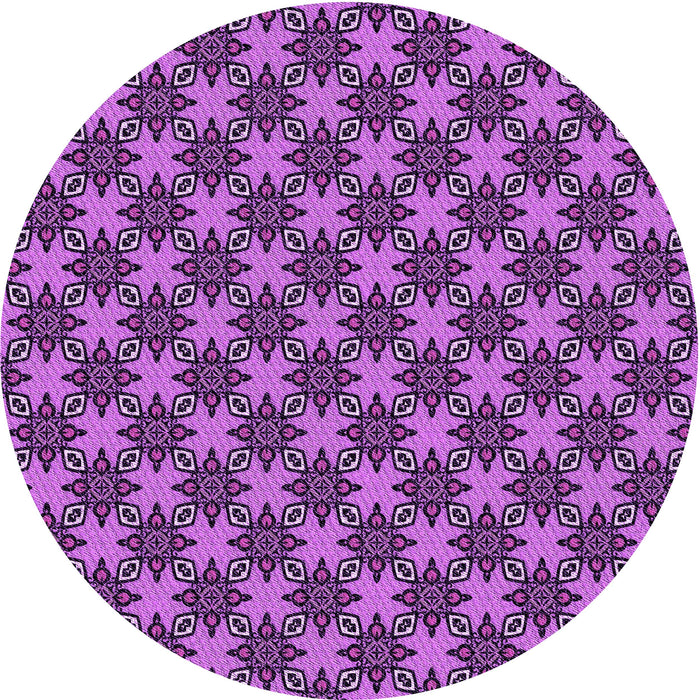 Square Patterned Purple Rug, pat2692pur