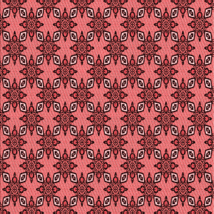 Patterned Red Rug, pat2692rd