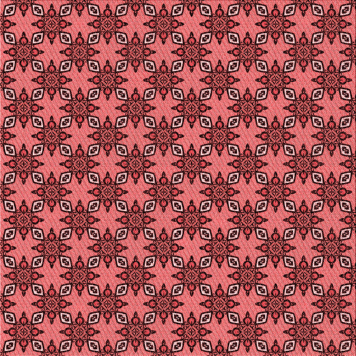 Round Machine Washable Transitional Red Rug, wshpat2692rd