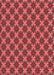 Machine Washable Transitional Red Rug, wshpat2692rd