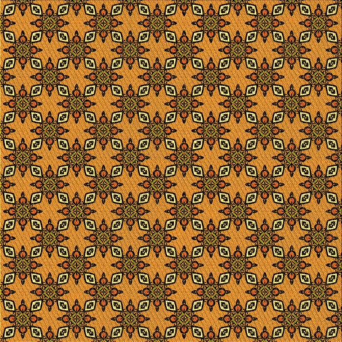 Round Patterned Red Brown Rug, pat2692yw