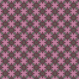 Square Patterned Pink Novelty Rug, pat2692