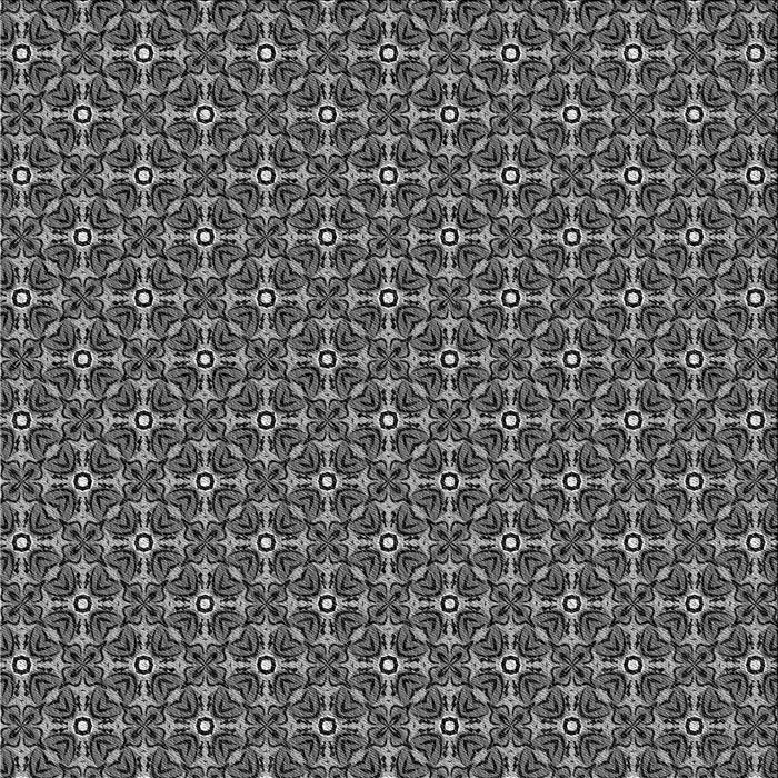 Round Patterned Gunmetal Gray Rug, pat2693gry