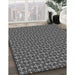 Machine Washable Transitional Gunmetal Gray Rug in a Family Room, wshpat2693gry