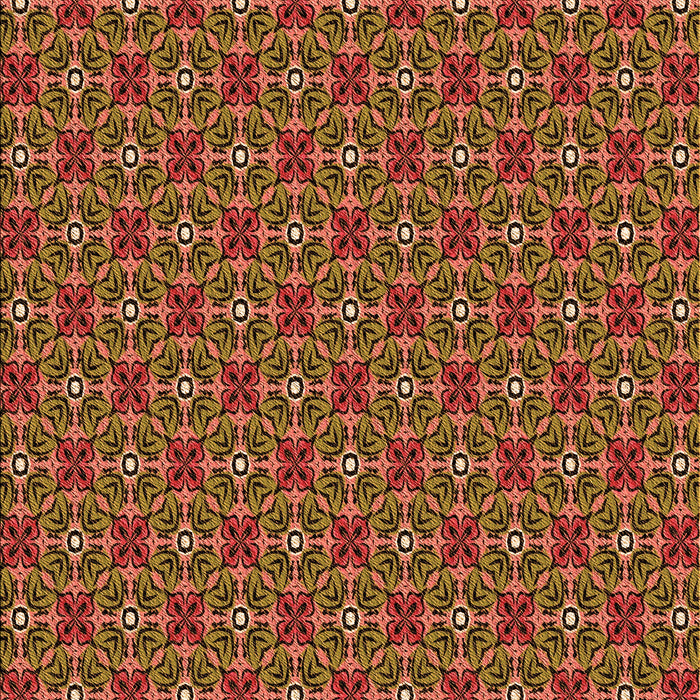 Patterned Orange Rug, pat2693org