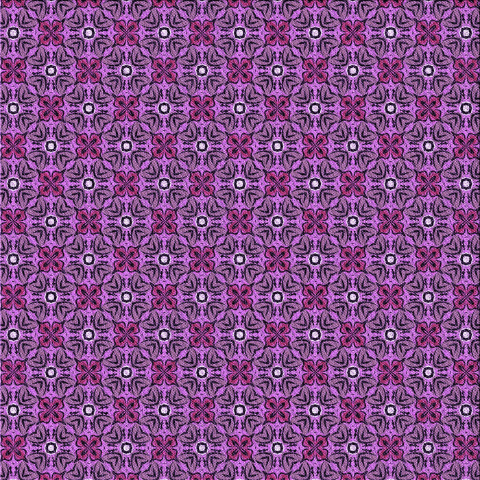 Round Patterned Purple Rug, pat2693pur