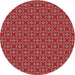 Square Patterned Cranberry Red Rug, pat2693rd