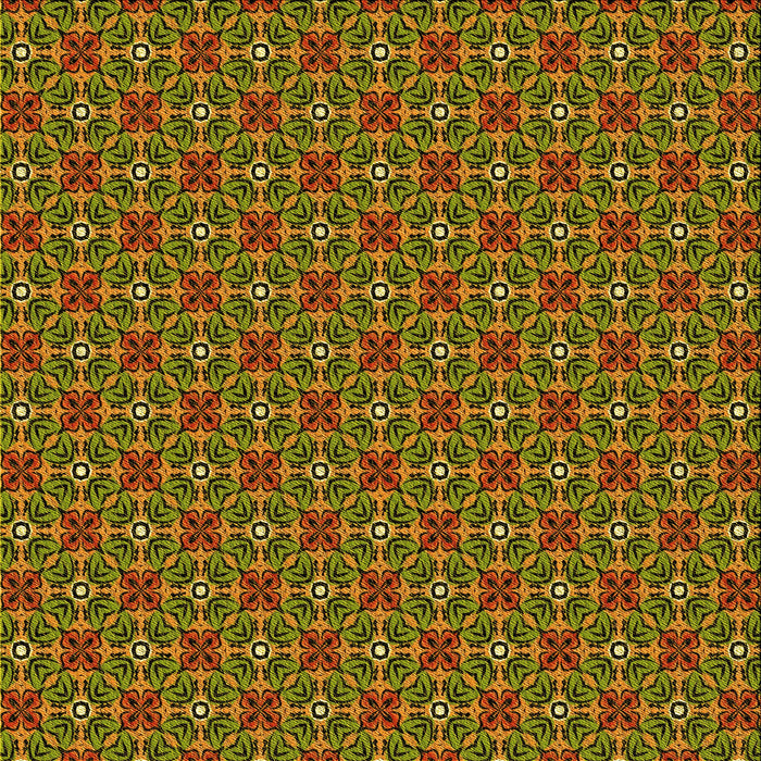 Round Patterned Red Brown Rug, pat2693yw