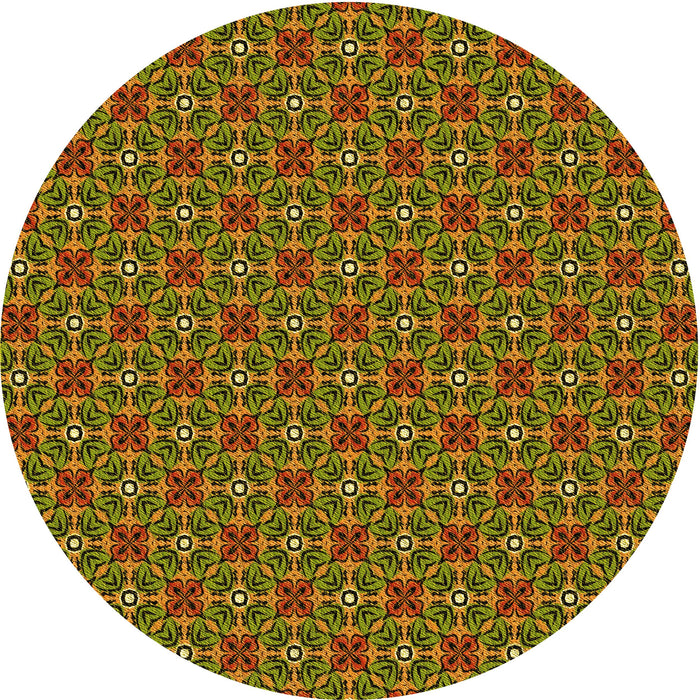 Square Machine Washable Transitional Red Brown Rug in a Living Room, wshpat2693yw