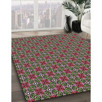 Patterned Purple Lily Purple Novelty Rug, pat2693