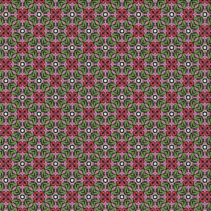 Square Patterned Purple Lily Purple Novelty Rug, pat2693