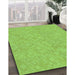 Machine Washable Transitional Green Rug in a Family Room, wshpat2694grn