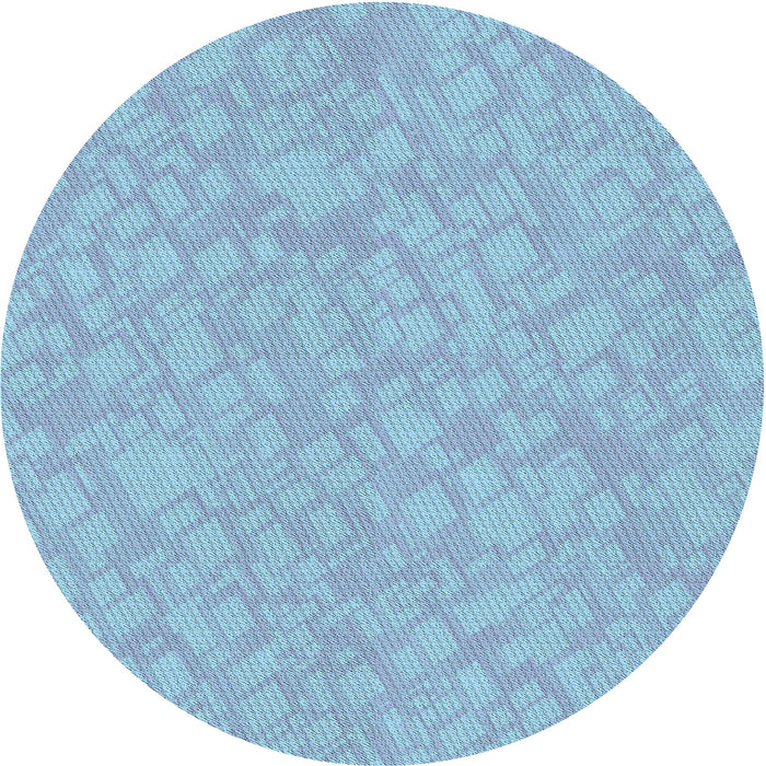 Square Patterned Sky Blue Rug, pat2694lblu