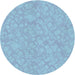 Square Patterned Sky Blue Rug, pat2694lblu