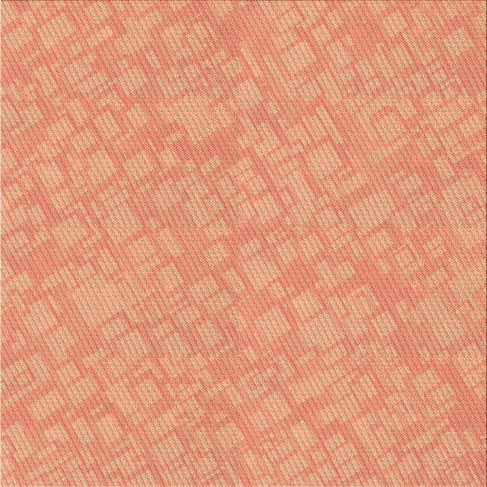 Round Patterned Bright Orange Rug, pat2694org