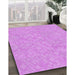 Patterned Violet Purple Rug in Family Room, pat2694pur