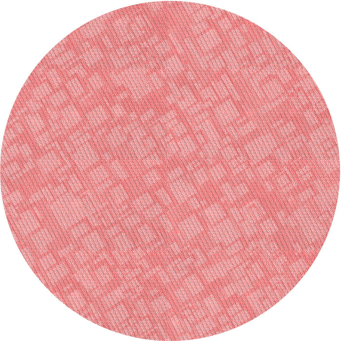 Square Machine Washable Transitional Light Salmon Pink Rug in a Living Room, wshpat2694rd