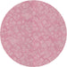 Square Machine Washable Transitional Light Pink Rug, wshpat2694