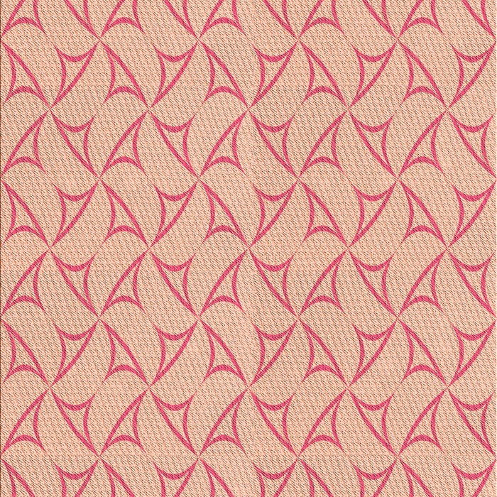 Patterned Tomato Red Rug, pat2695org