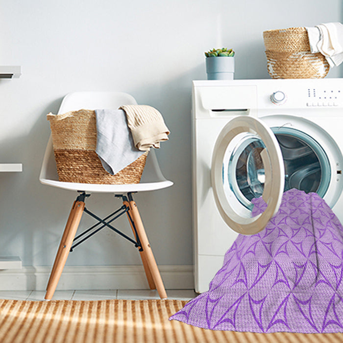 Machine Washable Transitional Purple Rug in a Washing Machine, wshpat2695pur