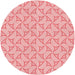 Square Patterned Red Rug, pat2695rd