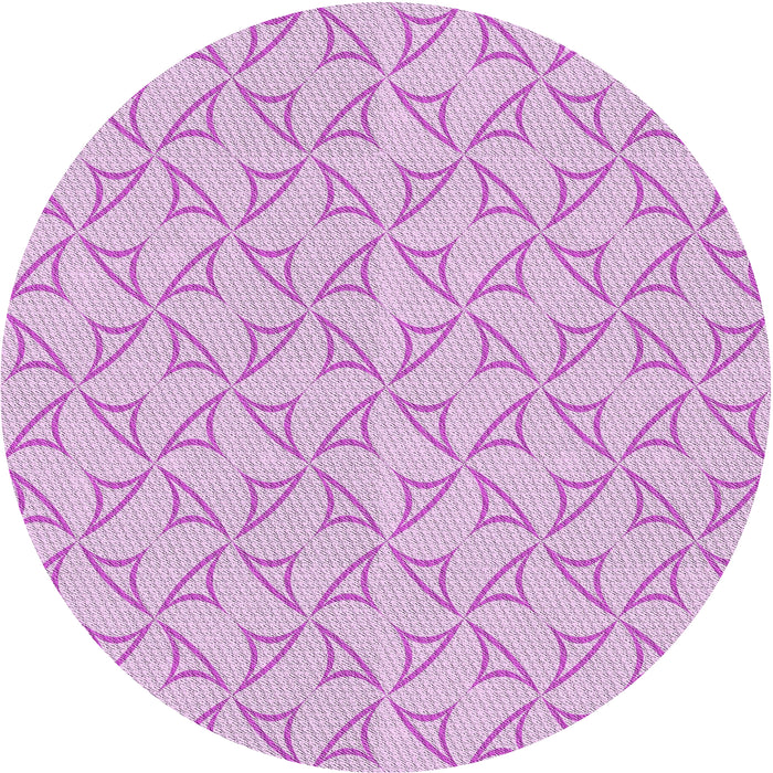 Square Machine Washable Transitional Blossom Pink Rug, wshpat2695