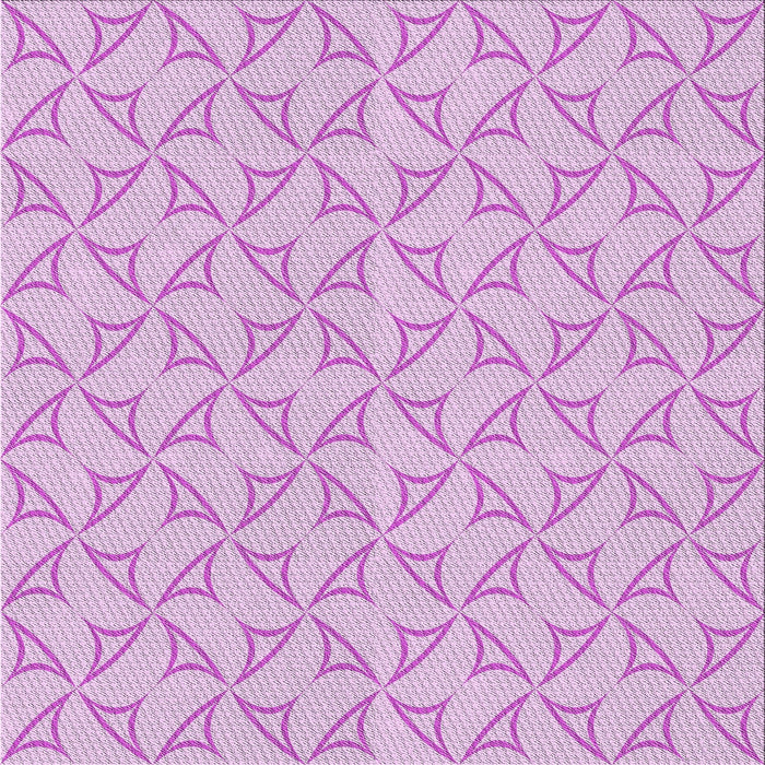 Square Patterned Blossom Pink Novelty Rug, pat2695