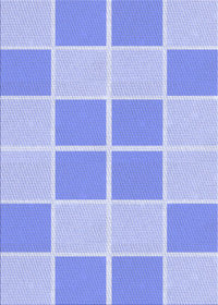 Machine Washable Transitional Sky Blue Rug, wshpat2696blu