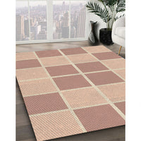 Patterned Sunrise Orange Rug, pat2696brn