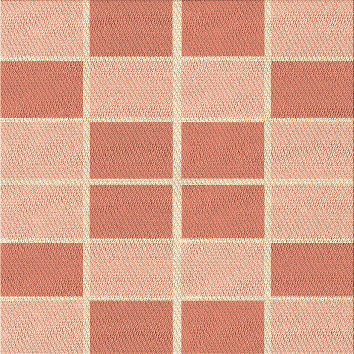 Round Patterned Bright Orange Rug, pat2696org