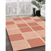 Machine Washable Transitional Bright Orange Rug in a Family Room, wshpat2696org
