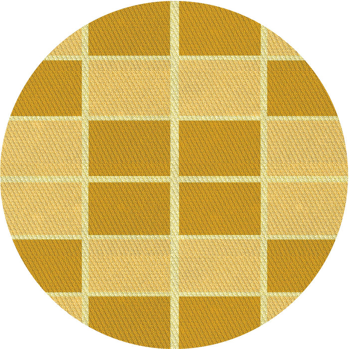 Square Machine Washable Transitional Bright Gold Yellow Rug in a Living Room, wshpat2696yw